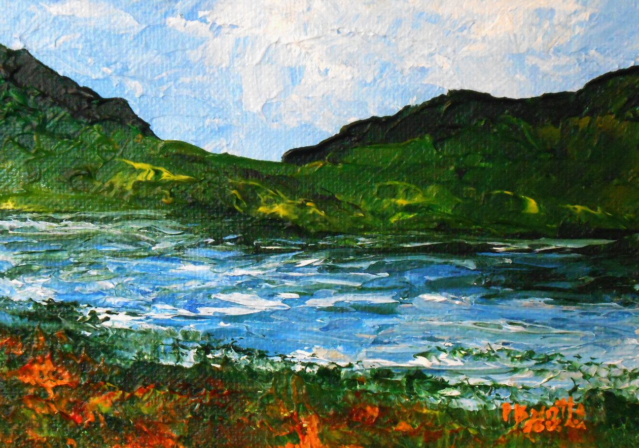 Limbe pastorale, 2016 (akryl na płycie artystycznej) autorstwa Patricia Brintle
