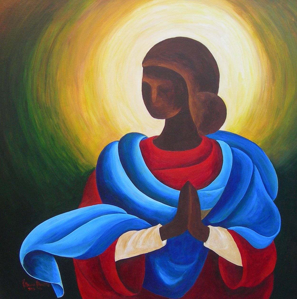 Madonna Dziewica Miłości, 2012 autorstwa Patricia Brintle