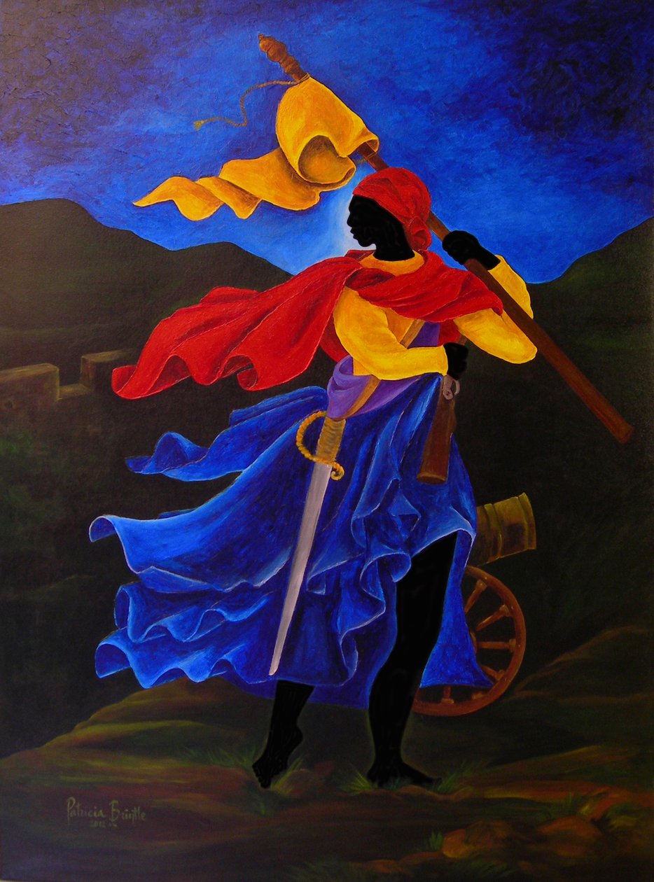 Marie Jeanne Lamartiniere, 2012 (akryl na płótnie) autorstwa Patricia Brintle