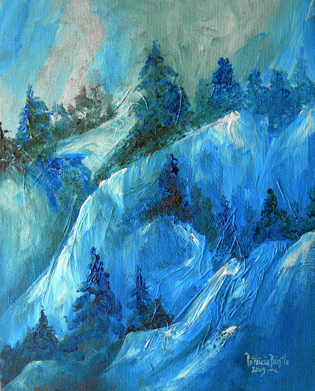 Peak endurance, 2009 (akryl na płycie artystycznej) autorstwa Patricia Brintle