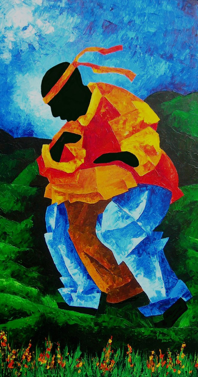 Bęben zbierający, 2012 autorstwa Patricia Brintle