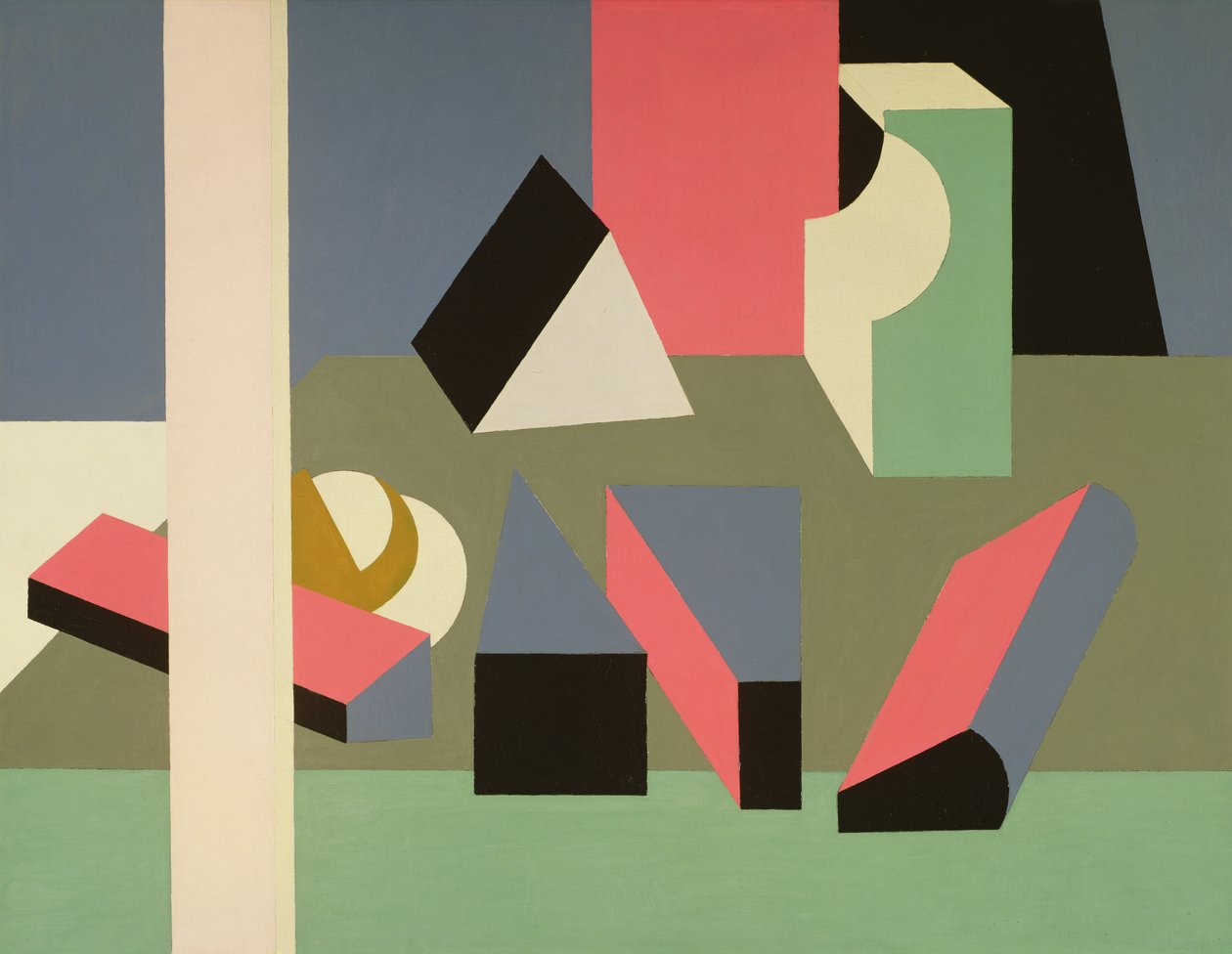Martwa natura #12, 1925-28 (olej i ołówek na płótnie) autorstwa Patrick Henry Bruce