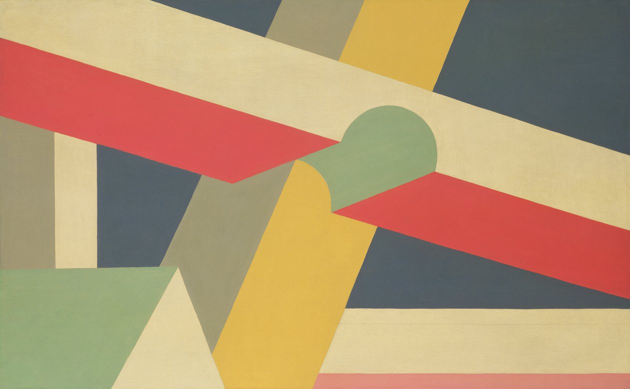 Belki poprzeczne, 1928-32 (olej i ołówek na płótnie) autorstwa Patrick Henry Bruce
