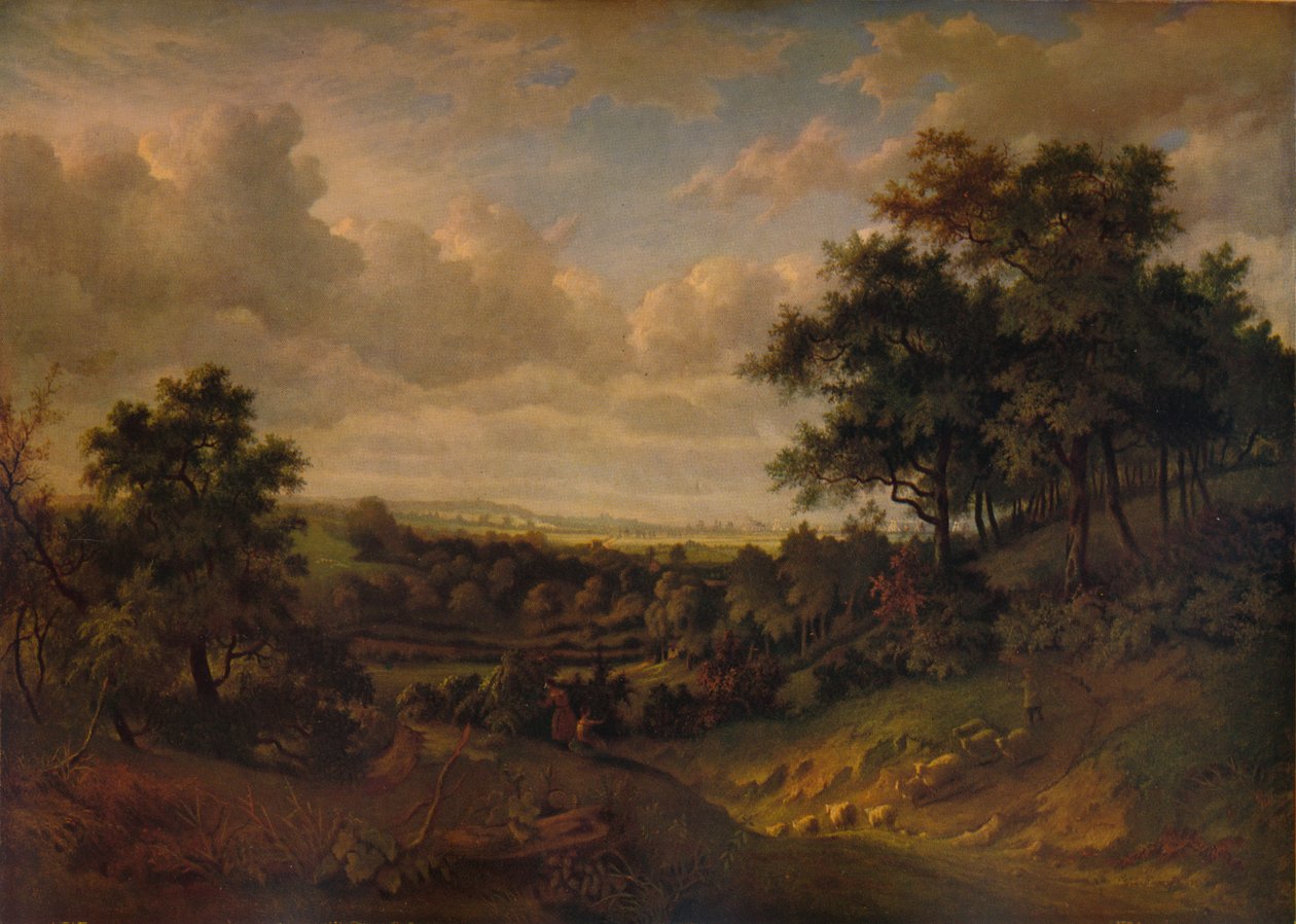 Widok na Tamizę: w oddali Greenwich, 1820 autorstwa Patrick Nasmyth