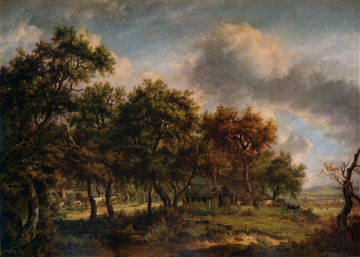 Domek Woodmansa, 1820 autorstwa Patrick Nasmyth