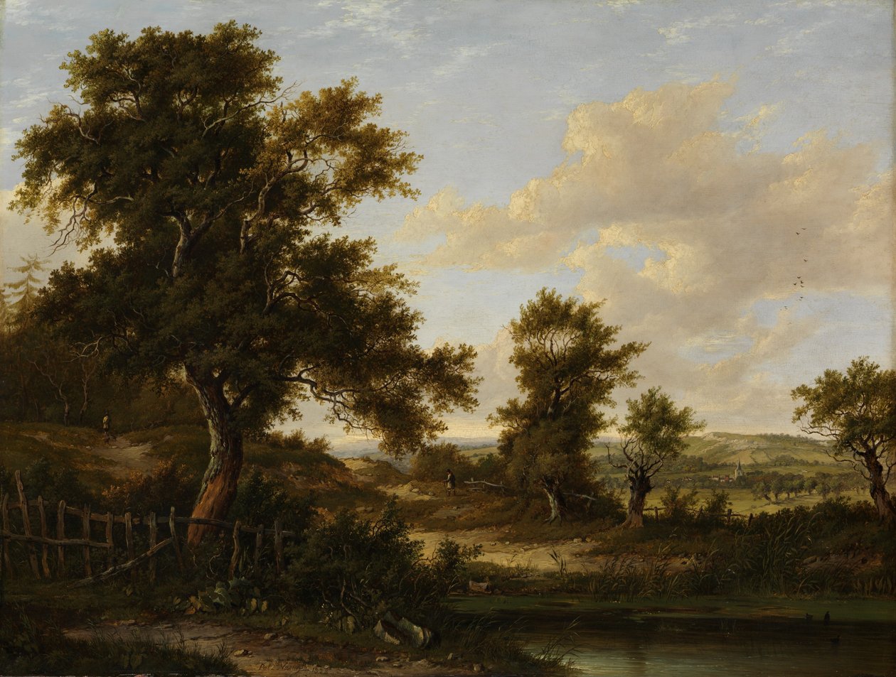 W pobliżu Penshurst, Kent, 1828. autorstwa Patrick Nasmyth