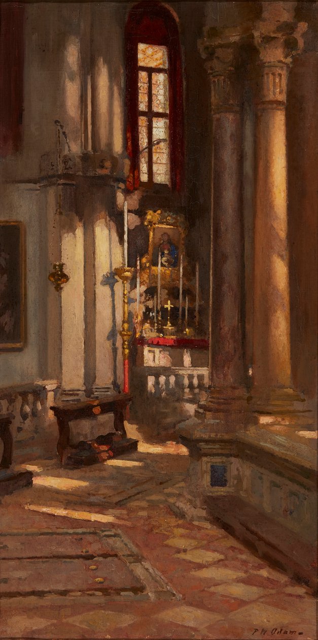 San Zaccaria, Wenecja (olej na płótnie) autorstwa Patrick William Adam