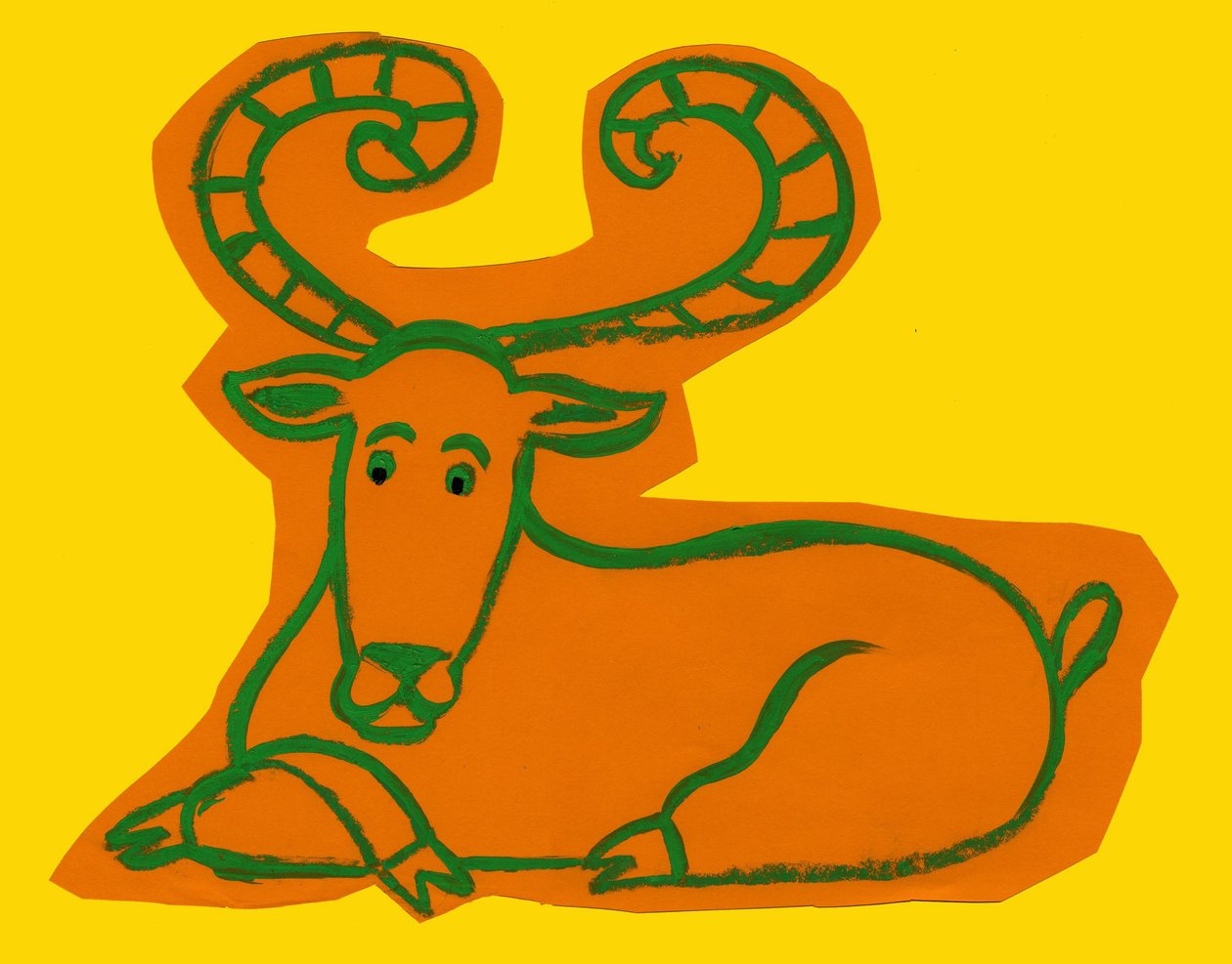 Horoskop: znak barana. Ilustracja autorstwa P. La Porta. autorstwa Patrizia La Porta