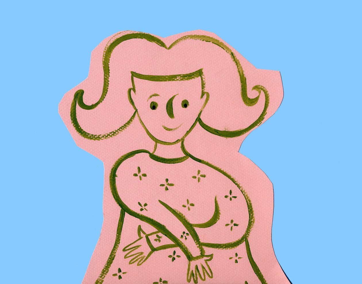 Horoskop: znak dziewicy. Ilustracja autorstwa P. La Porta. autorstwa Patrizia La Porta