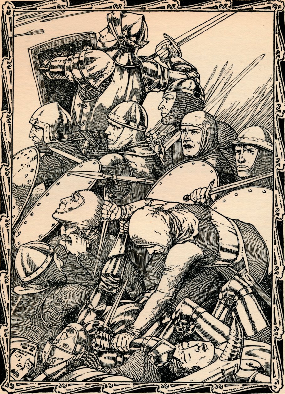 W bitwie pod Agincourt, 1902 autorstwa Patten Wilson