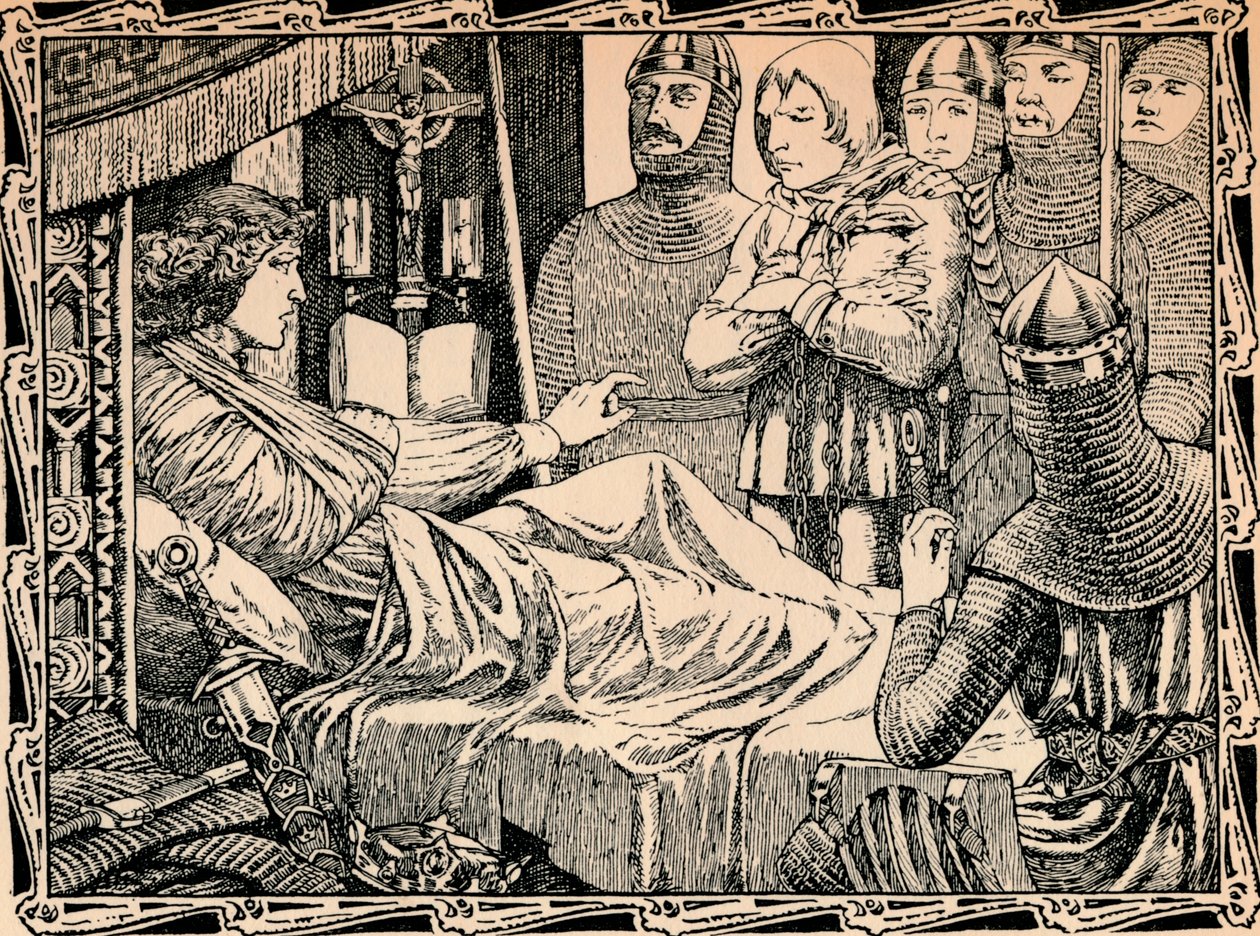 Śmierć króla Ryszarda I, 1902 autorstwa Patten Wilson