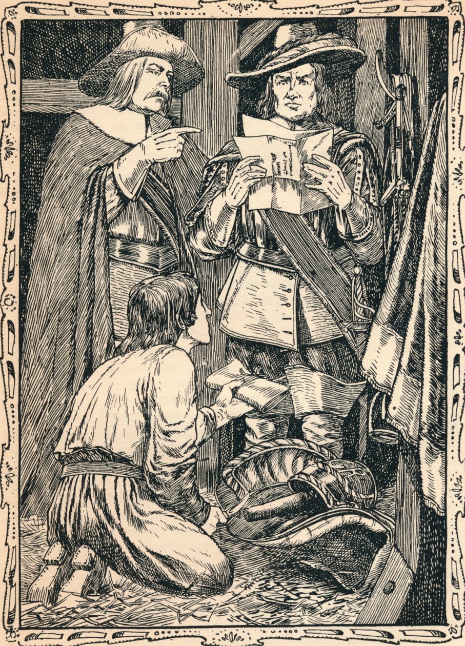 Znalezienie pierwszej korespondencji Karola, 1902 autorstwa Patten Wilson