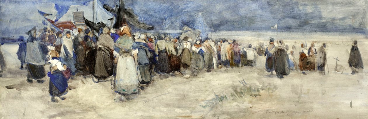 Plaża, Berck-sur-Mer, ok. 1900 autorstwa Patty Townsend Johnson