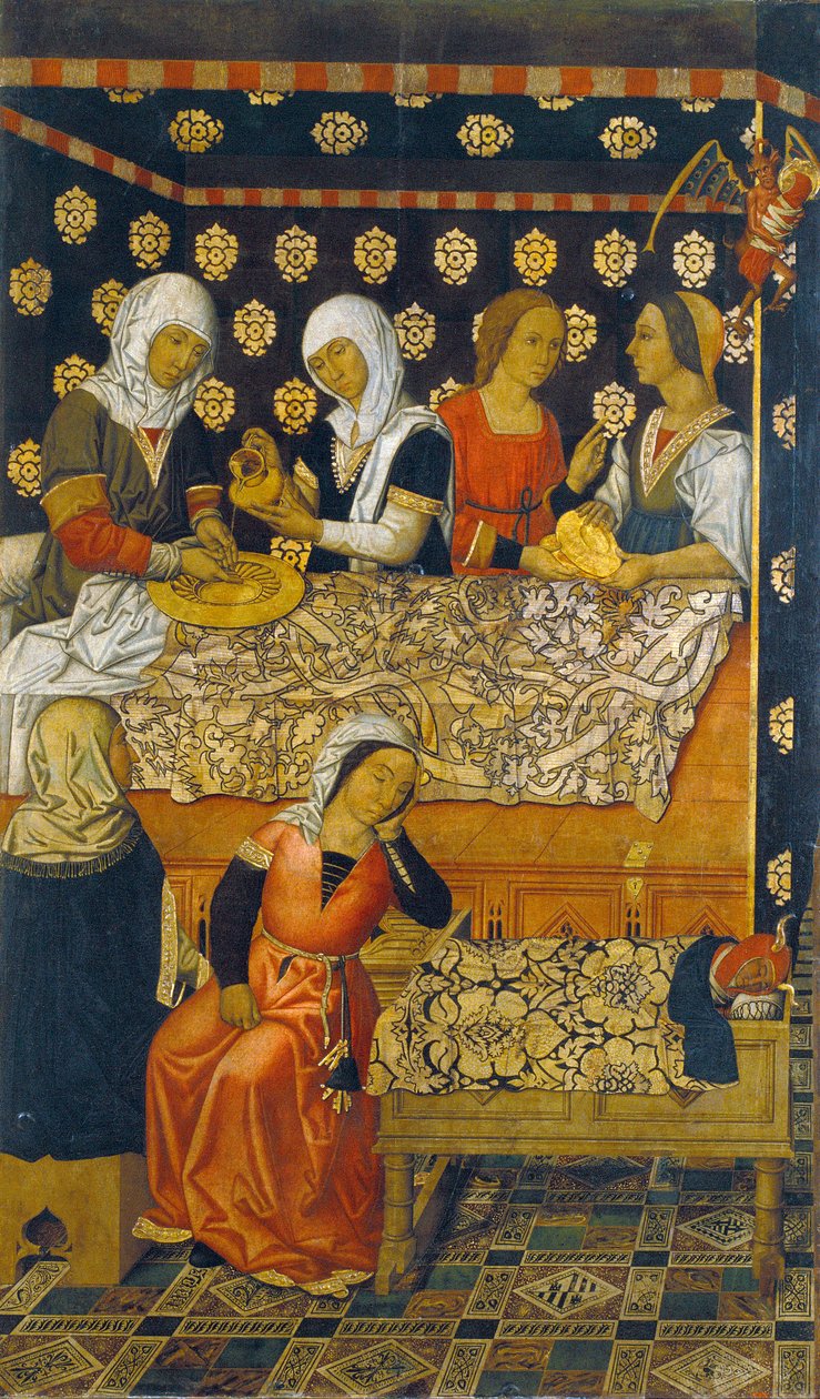 Narodziny św. Szczepana - Narodziny św. 1495 - Tempera na panelu - 200x123,2 - Museu Nacional d