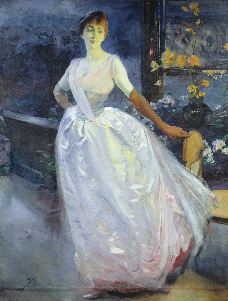 Portret żony artysty, Madame Roger Jourdain, ok. 1886 r. autorstwa Paul Albert Besnard