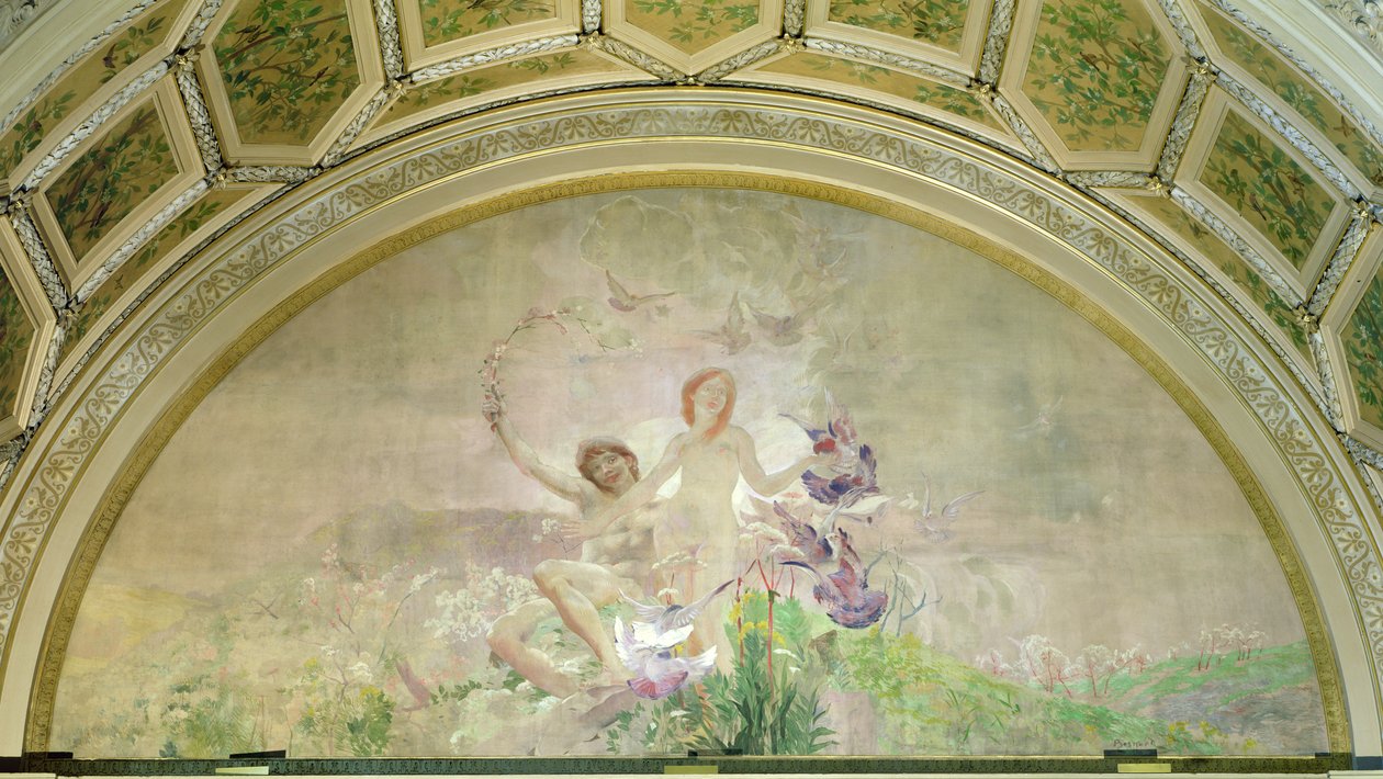 Młodość, z Trzech Wieków Człowieka, 1887 (mural) autorstwa Paul Albert Besnard