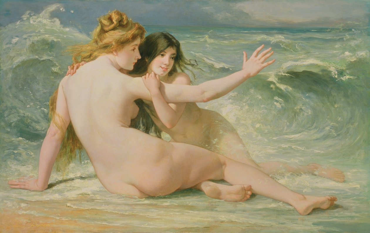 Pływacy autorstwa Paul Albert Laurens