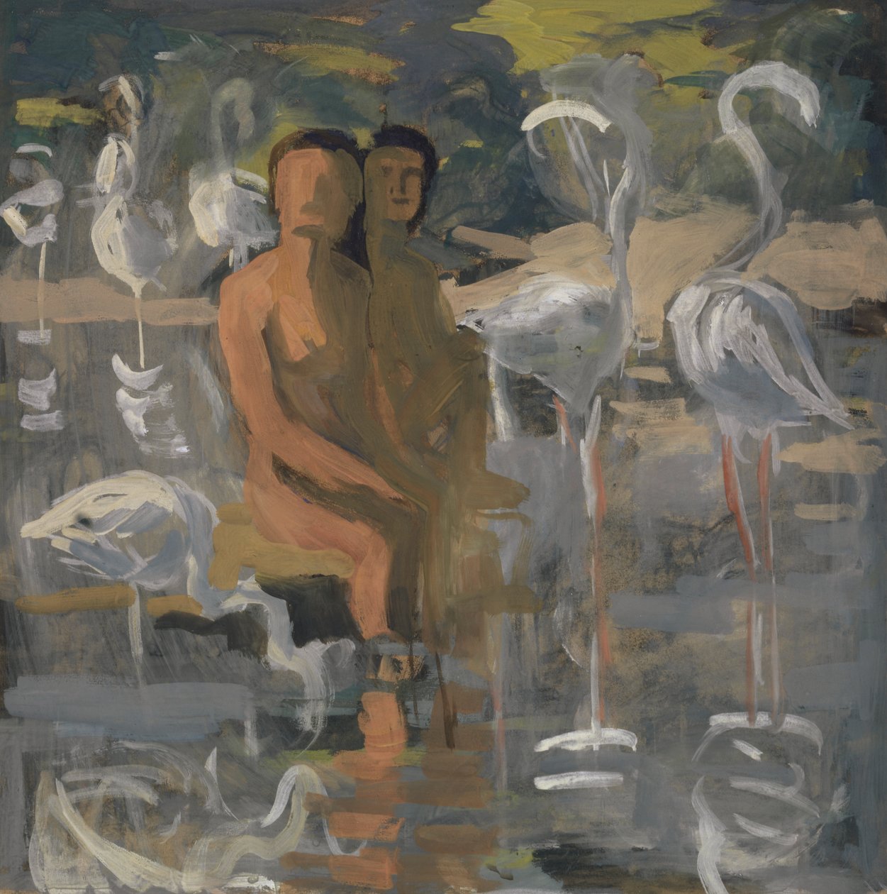 Flamingi, ok. 1913-15 autorstwa Paul Altherr