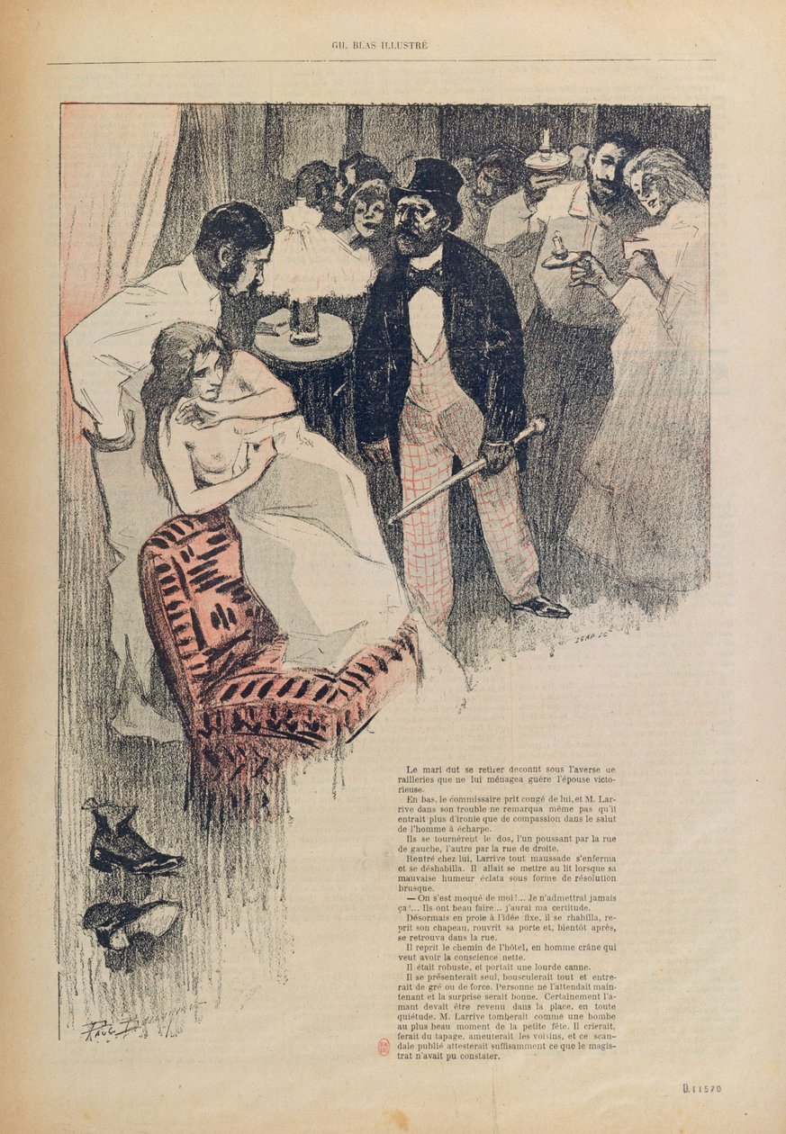 Ilustracja z „Gil Blas”, 1895 autorstwa Paul Balluriau