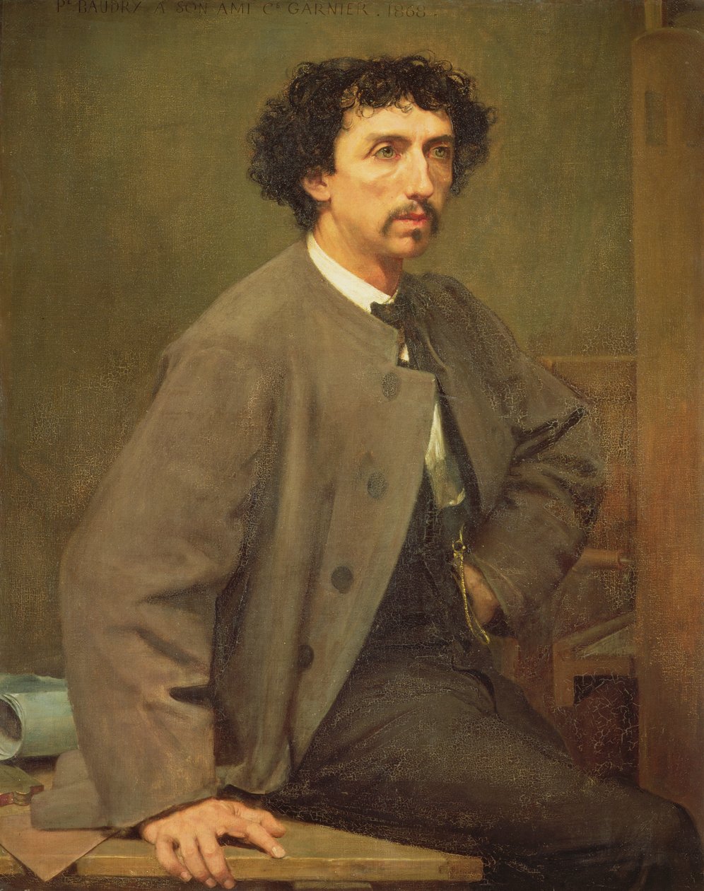 Portret Charlesa Garniera, przyjaciela artysty, 1868 autorstwa Paul Baudry