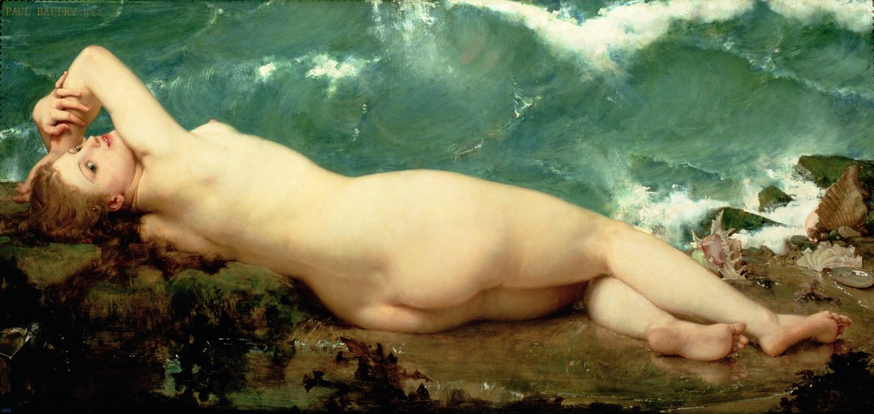Perła i fala, 1862 autorstwa Paul Baudry