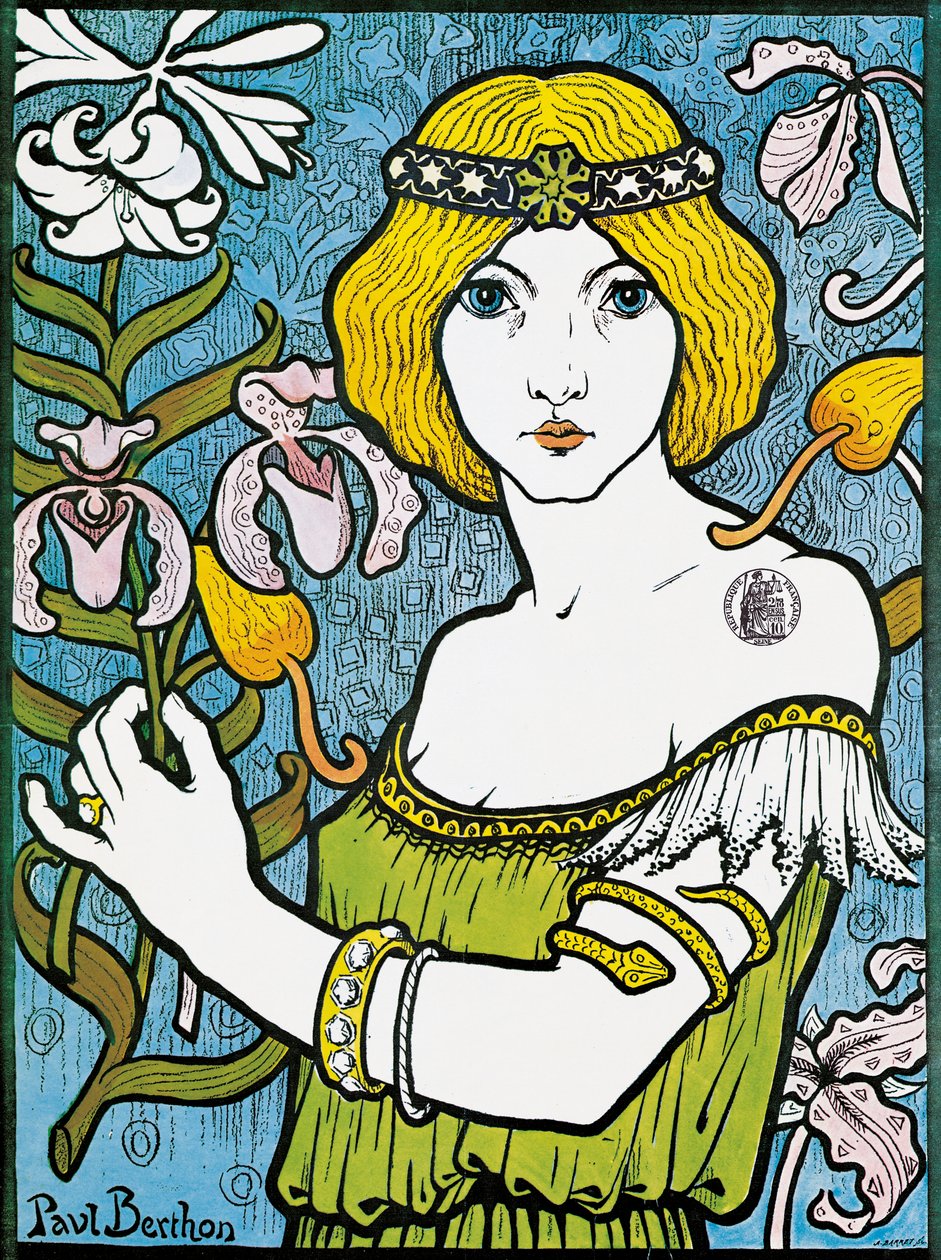 Plakat do „Salon des Cent”, 1900 autorstwa Paul Berthon
