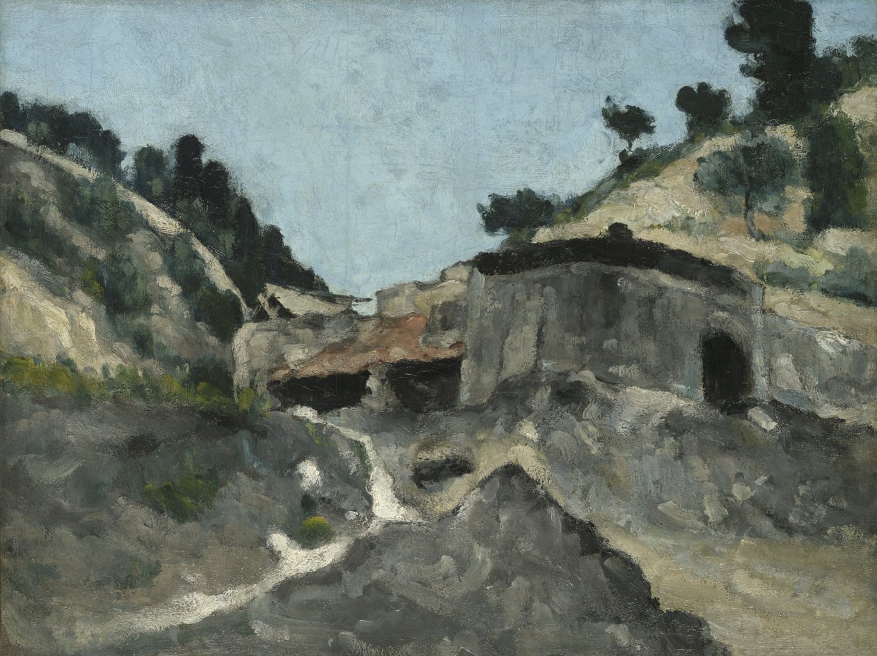 Krajobraz z młynem wodnym, ok.1871 autorstwa Paul Cézanne