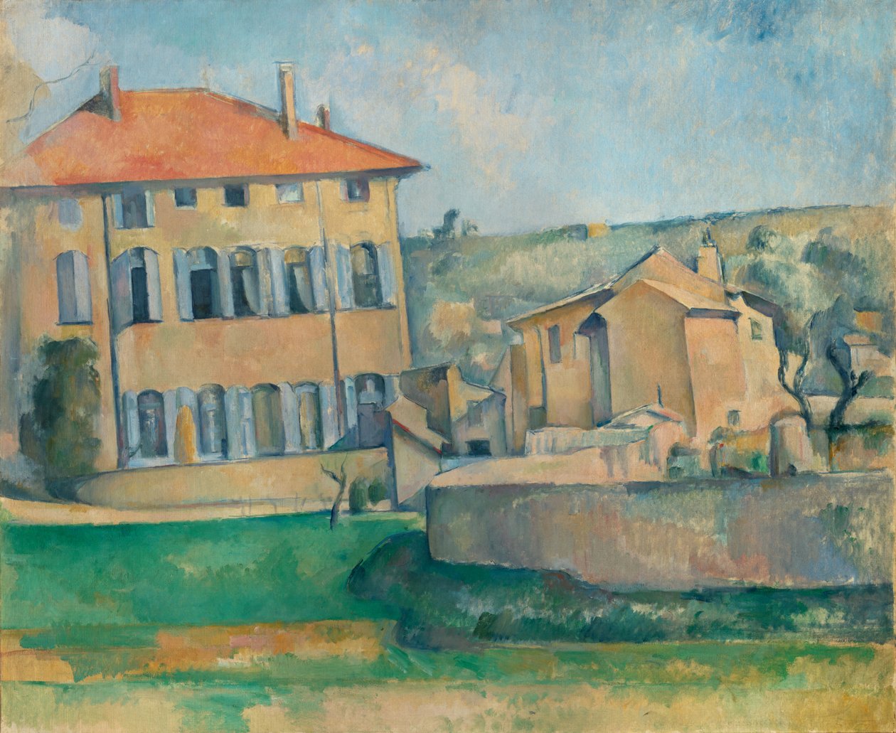 Dom w Aix (Jas de Bouffan), 1885-87 autorstwa Paul Cézanne