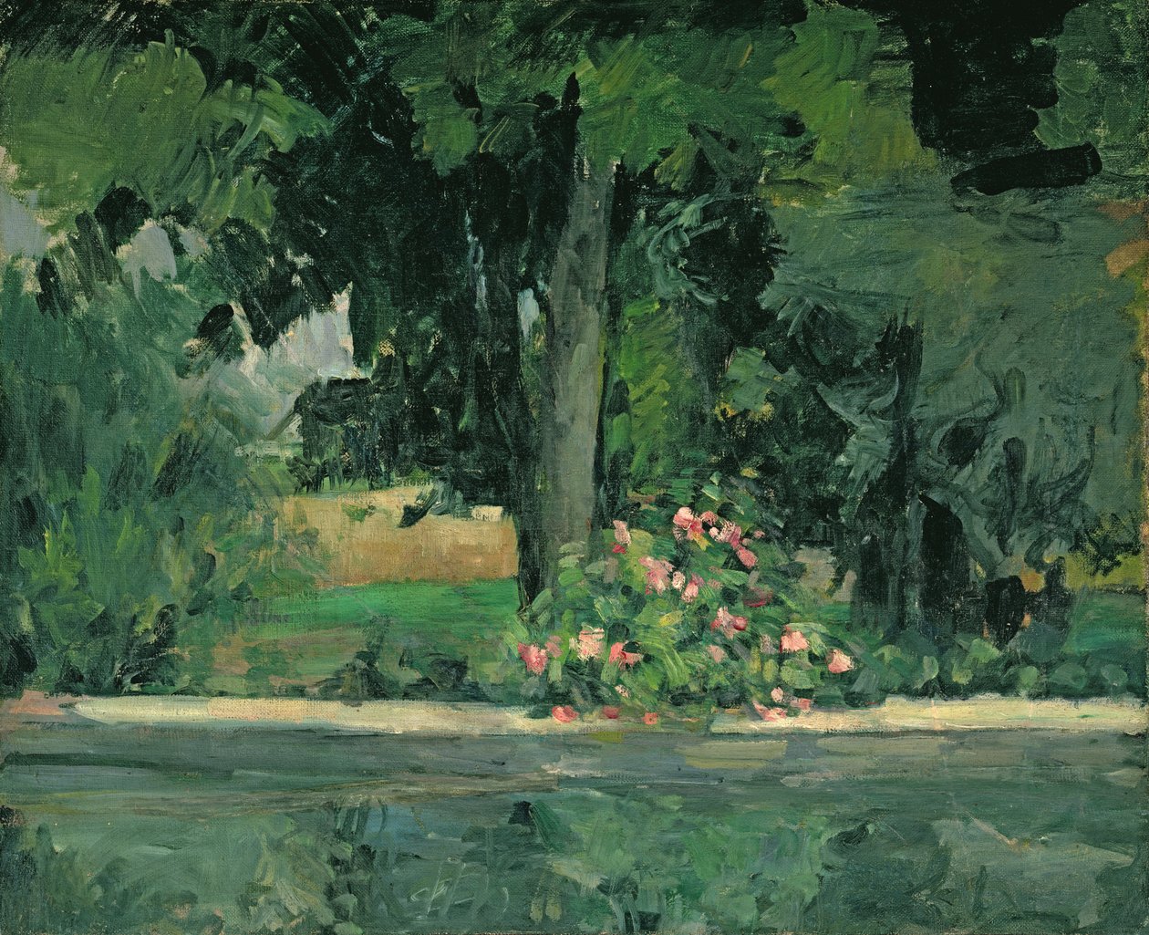 Jezioro w Jas de Bouffan, ok. 1873-76 autorstwa Paul Cézanne
