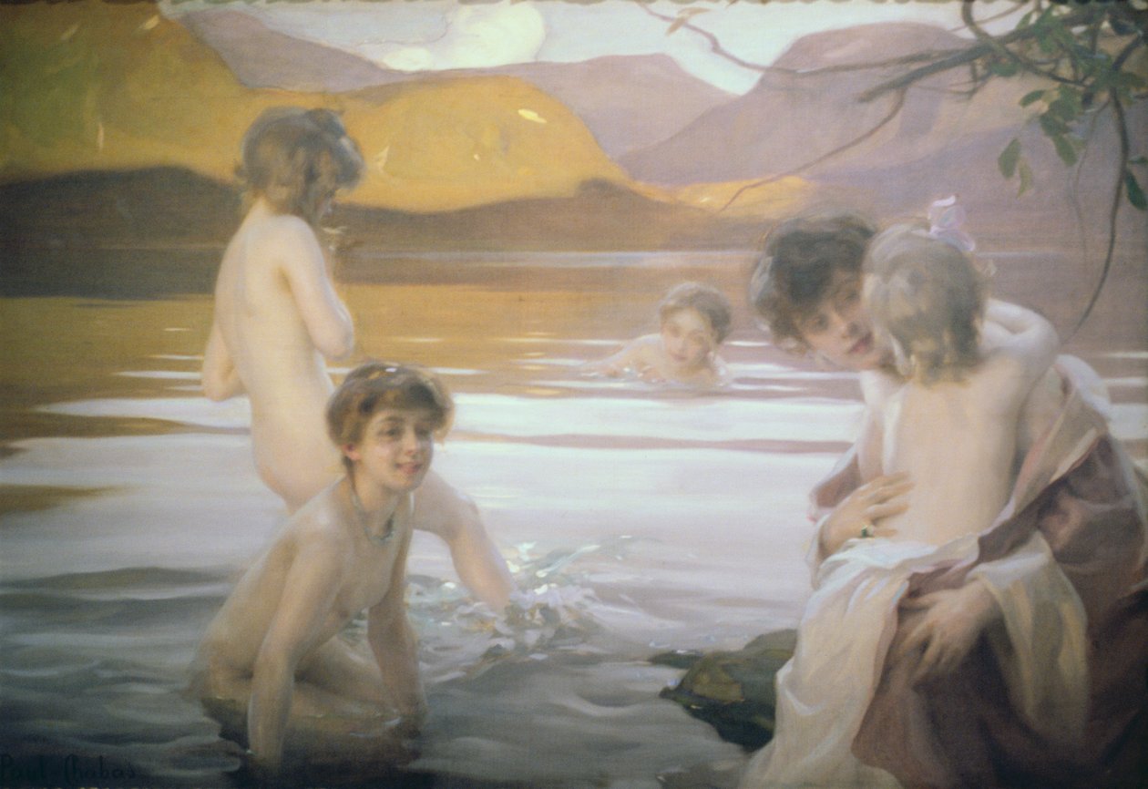 Pierwsza kąpiel autorstwa Paul Emile Chabas