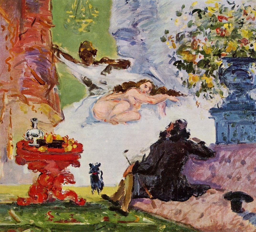 Współczesny obraz Olimpii autorstwa Paul Cézanne