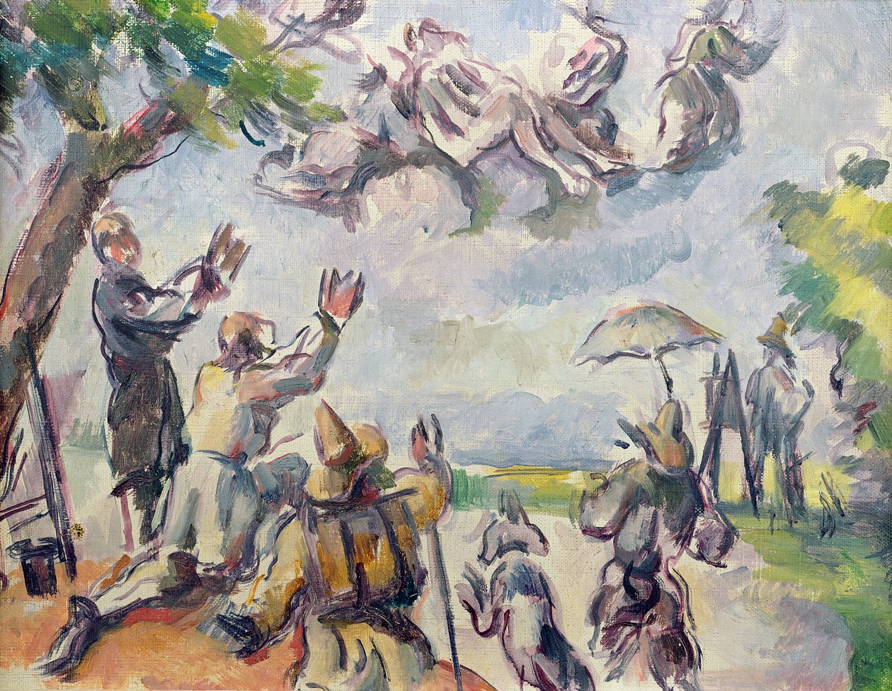 Apoteoza Delacroix autorstwa Paul Cézanne