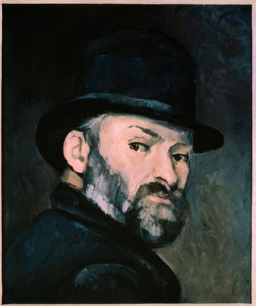Autoportret z melonikiem autorstwa Paul Cézanne