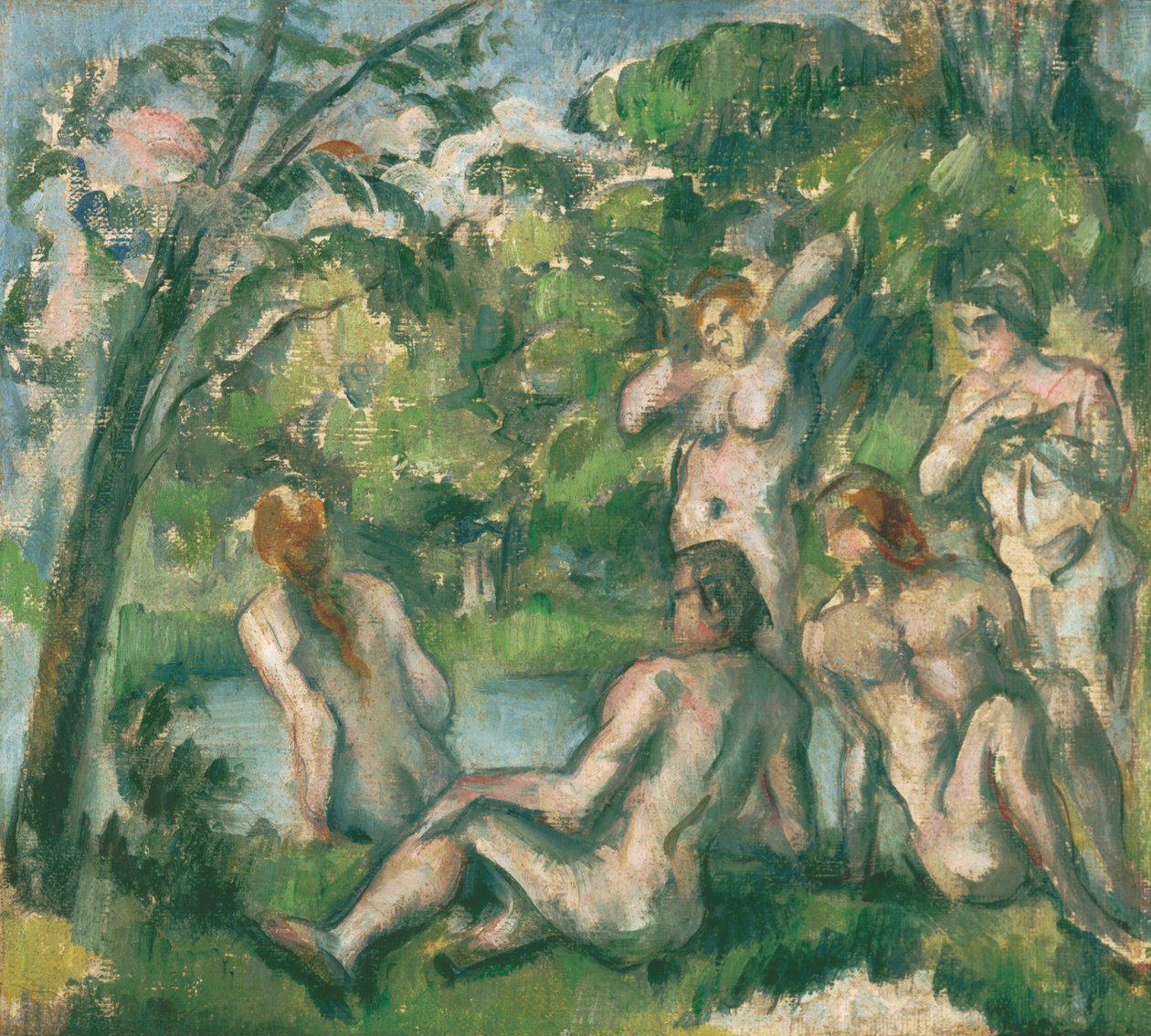 Kąpiących się autorstwa Paul Cézanne