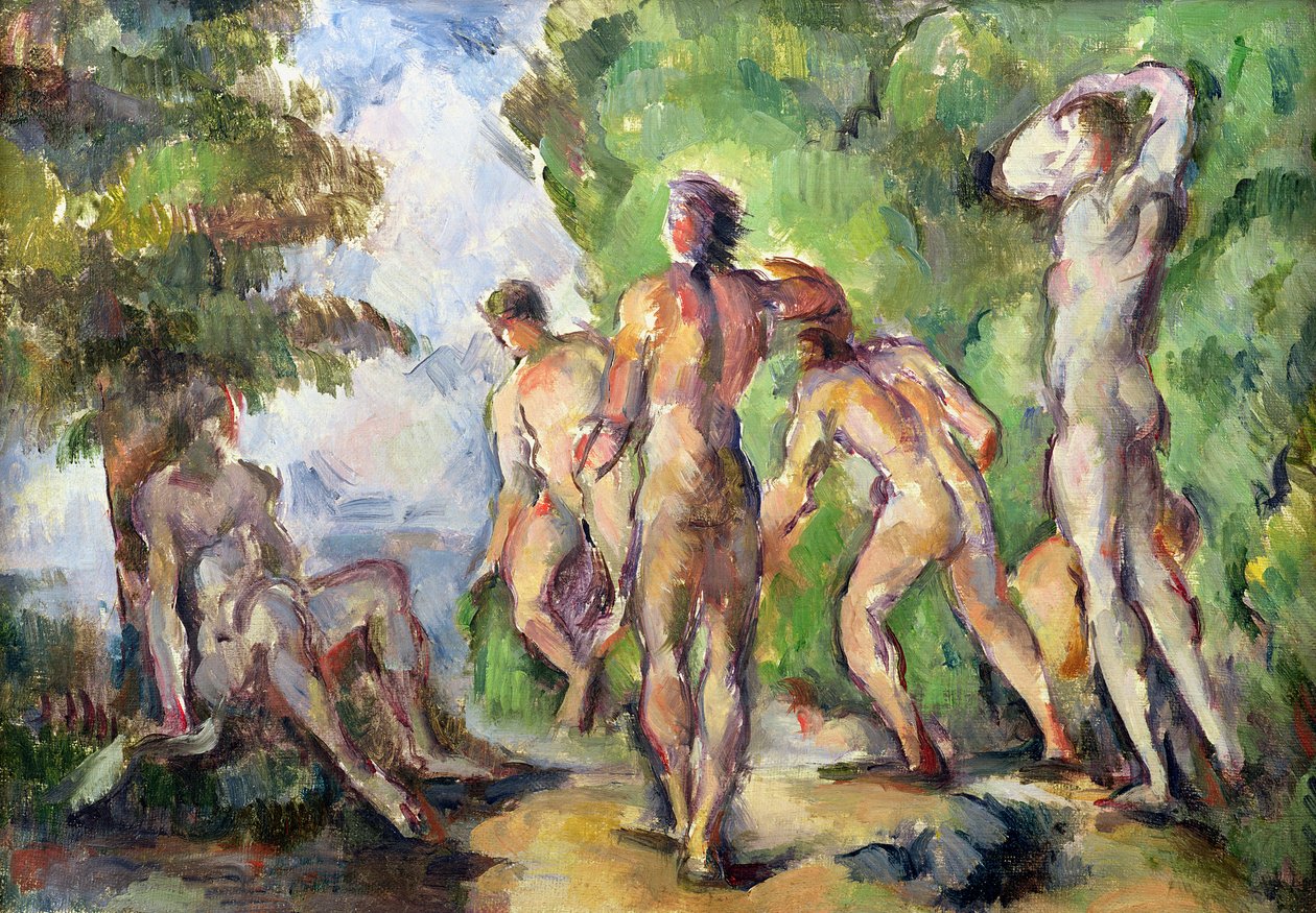 Kąpiących się, ok. 1892-94 autorstwa Paul Cézanne