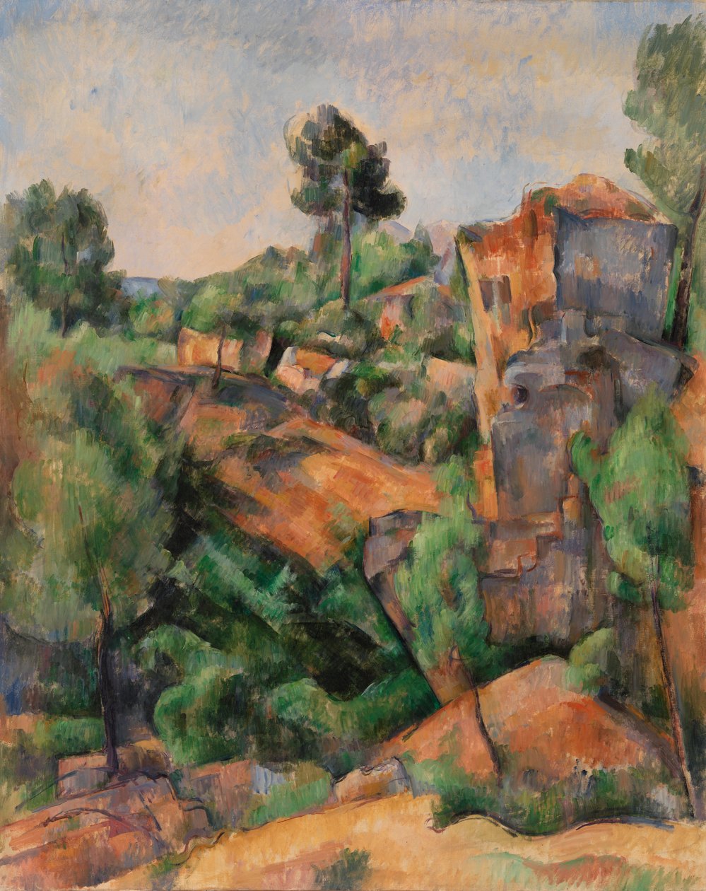 Kamieniołom Bibémus (kamieniołom Bibémus) autorstwa Paul Cézanne