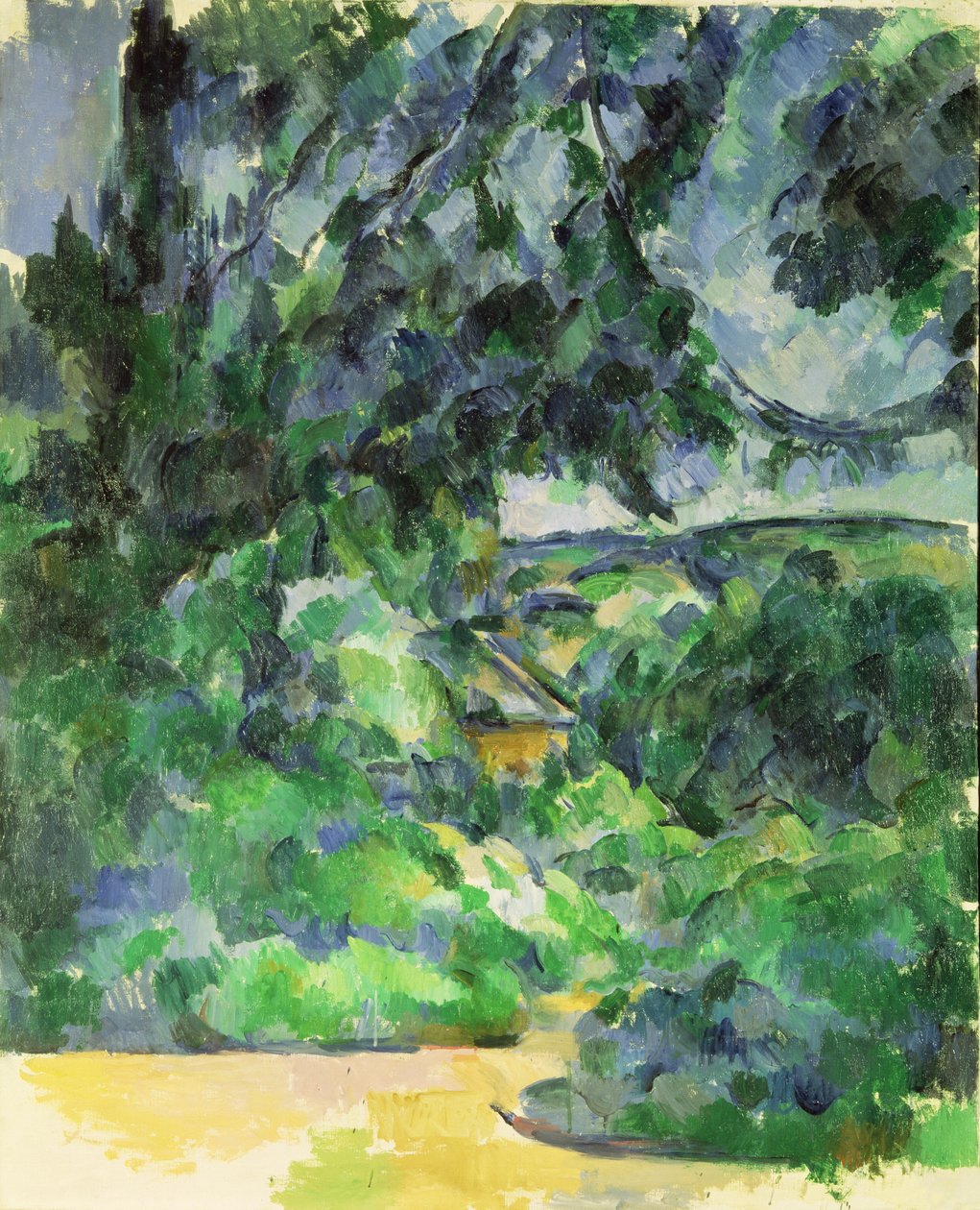 Niebieski krajobraz, c.1903 autorstwa Paul Cézanne