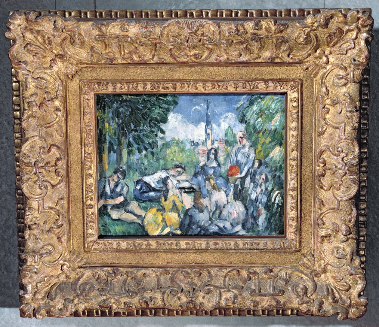 Lunch na trawie, 1876-77 (patrz również 394903) autorstwa Paul Cézanne