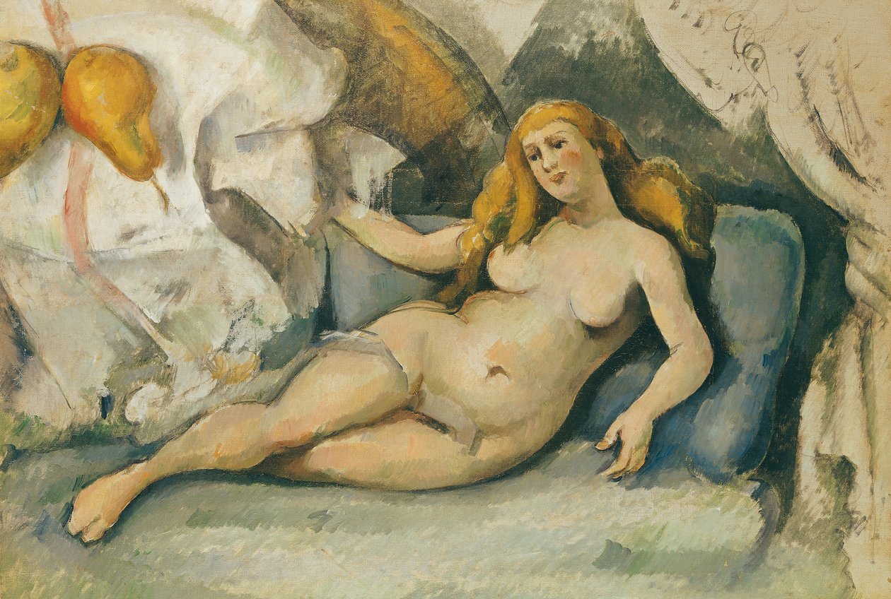 Akt kobiecy na sofie autorstwa Paul Cézanne