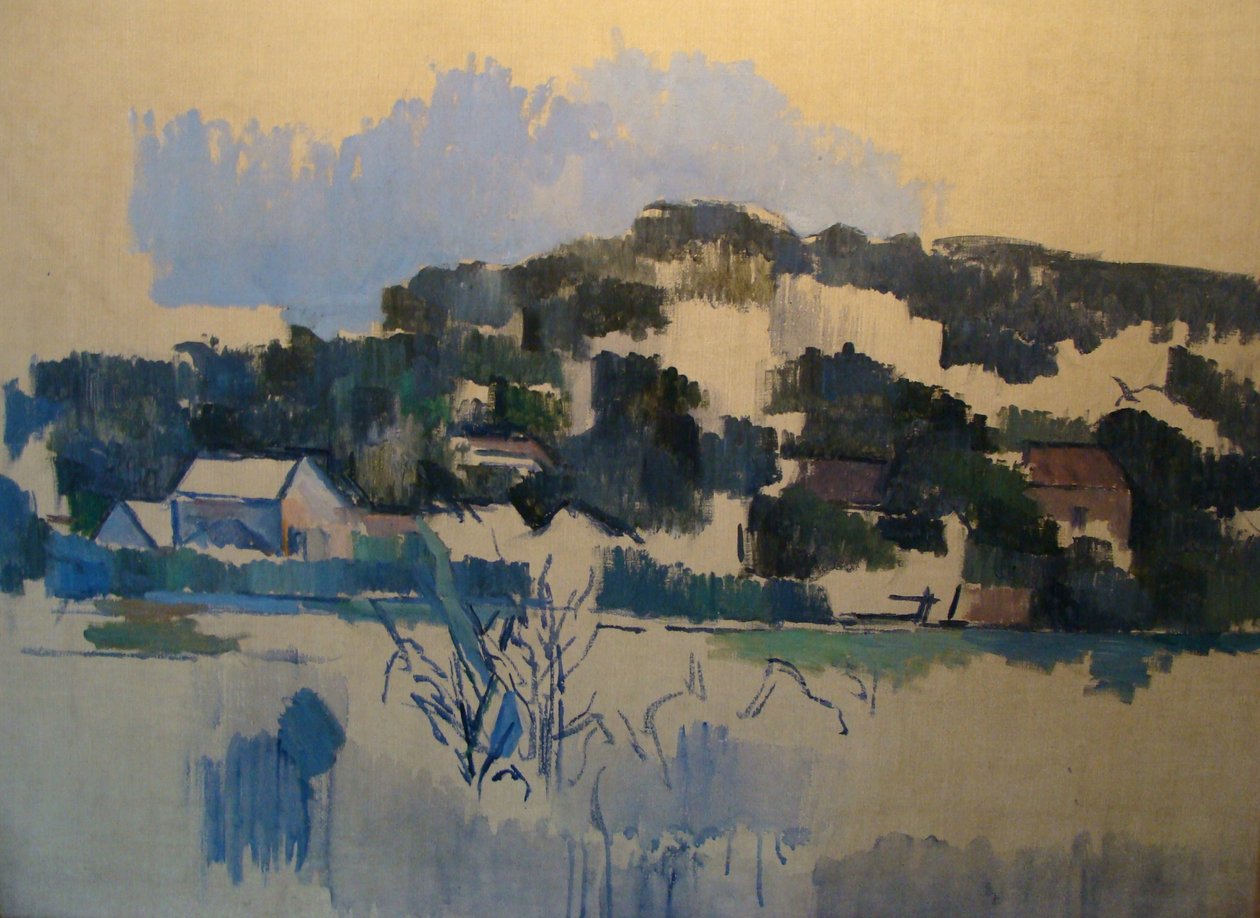 Domy na wzgórzu autorstwa Paul Cézanne
