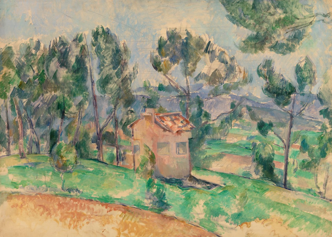 Domek Myśliwski w Prowansji, 1888-90 autorstwa Paul Cézanne