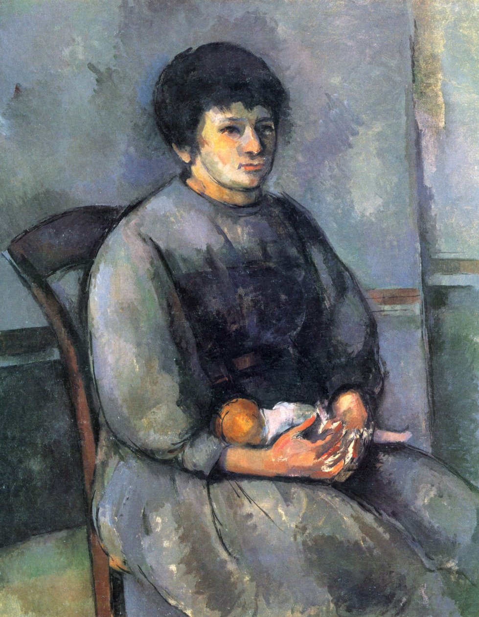Młoda dziewczyna z lalką autorstwa Paul Cézanne