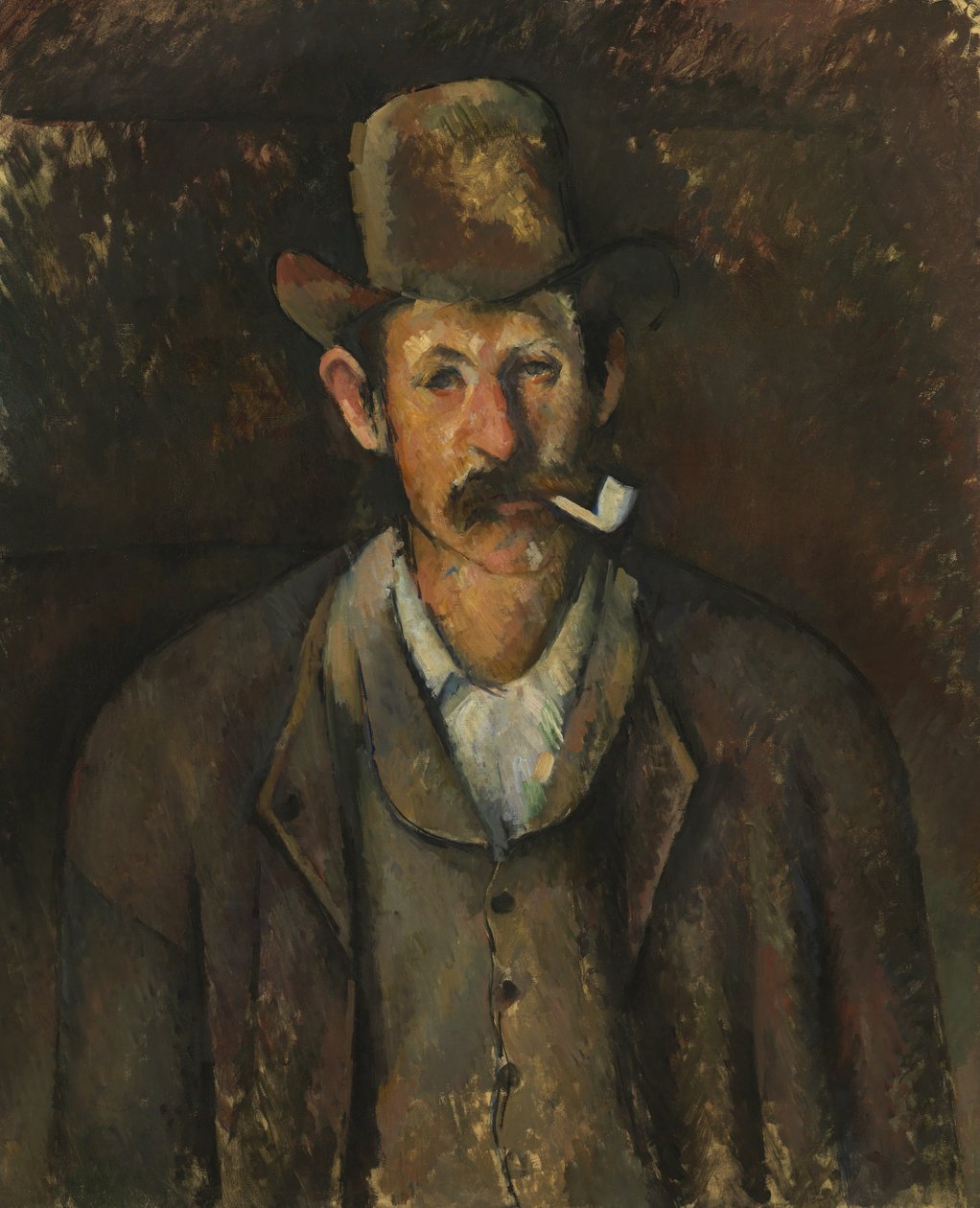 Człowiek z fajką, ok.1892-95 autorstwa Paul Cézanne