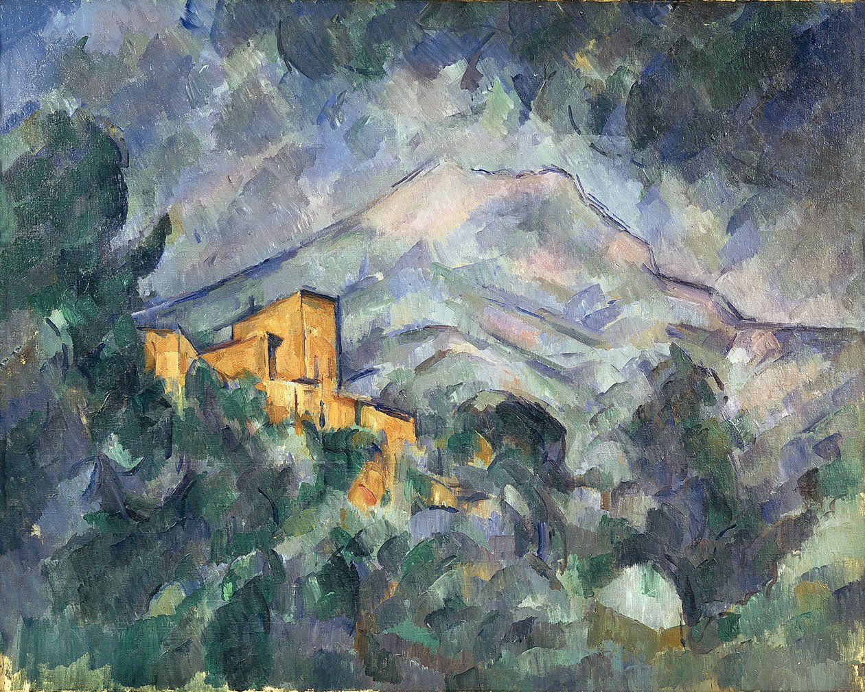 Montagne Sainte-Victoire i Czarny Zamek, 1904-06 autorstwa Paul Cézanne