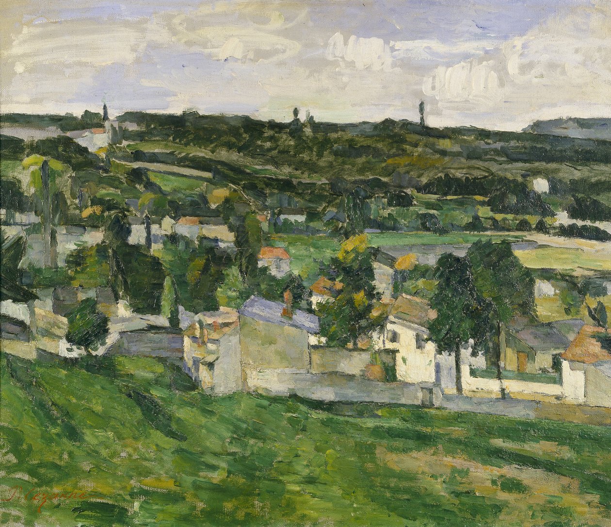 W pobliżu Auvers-sur-Oise, ok.1880 autorstwa Paul Cézanne