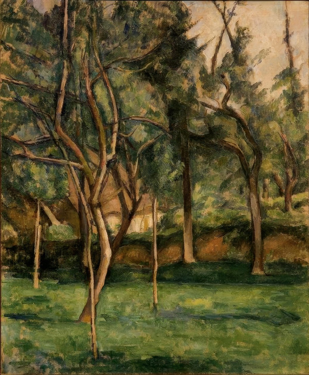 P.Cézanne, gospodarstwo w Normandii autorstwa Paul Cézanne