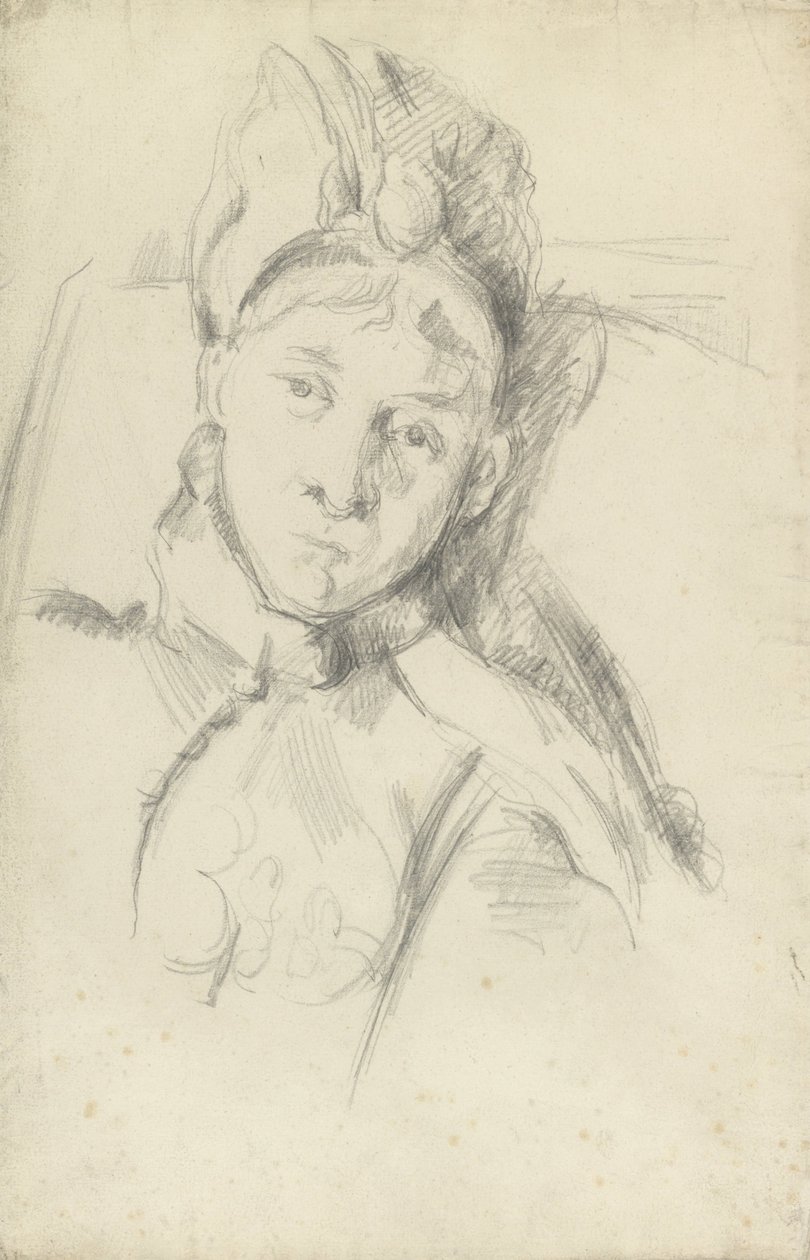 Portret Hortense Cézanne-Figuet, żony artysty autorstwa Paul Cézanne