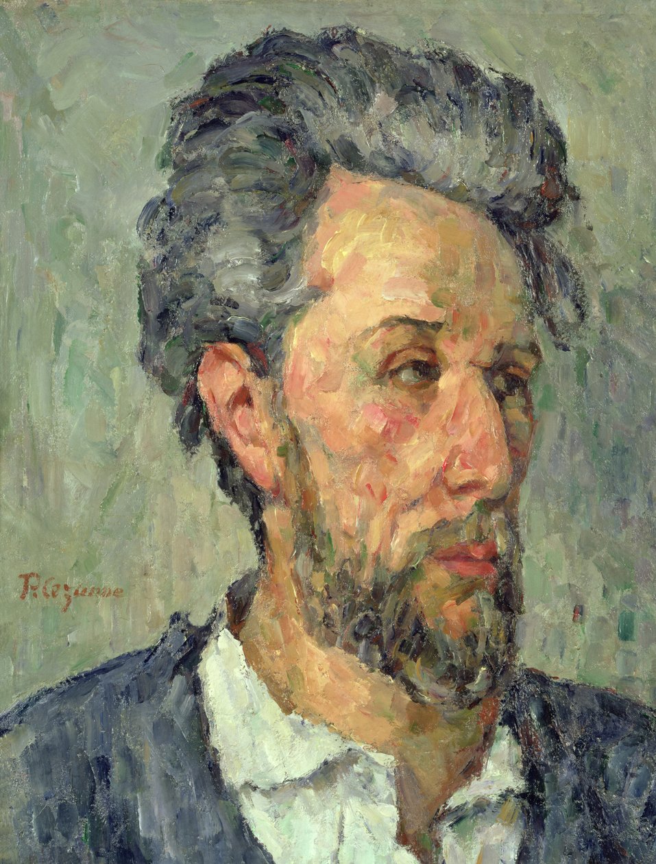 Portret Victora Chocqueta, 1876-77 autorstwa Paul Cézanne