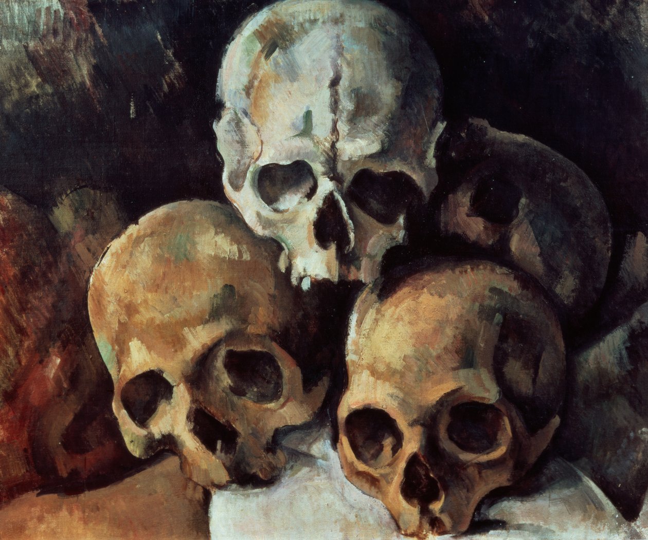 Piramida czaszek, 1898-1900 autorstwa Paul Cézanne