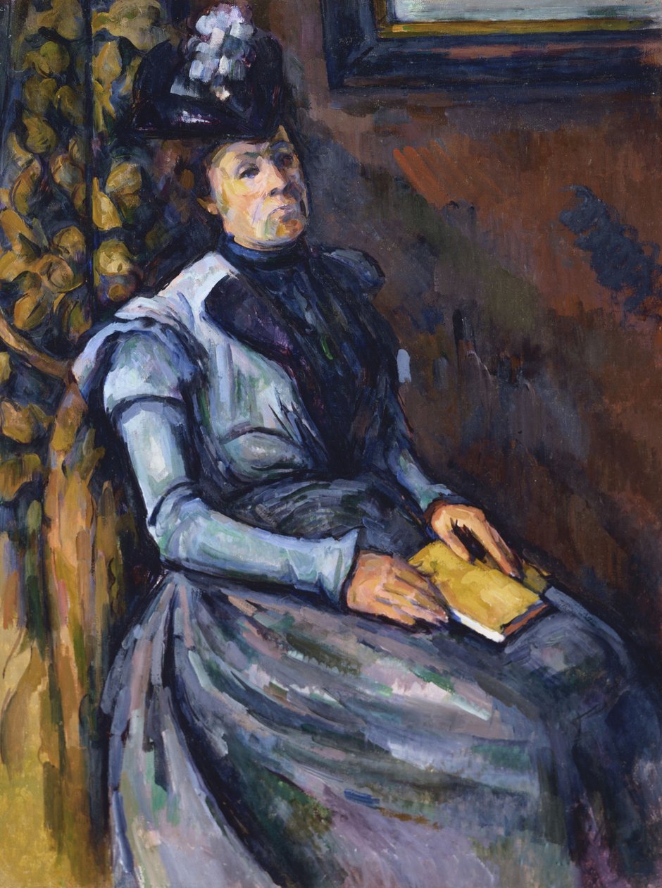 Siedząca kobieta w kolorze niebieskim autorstwa Paul Cézanne